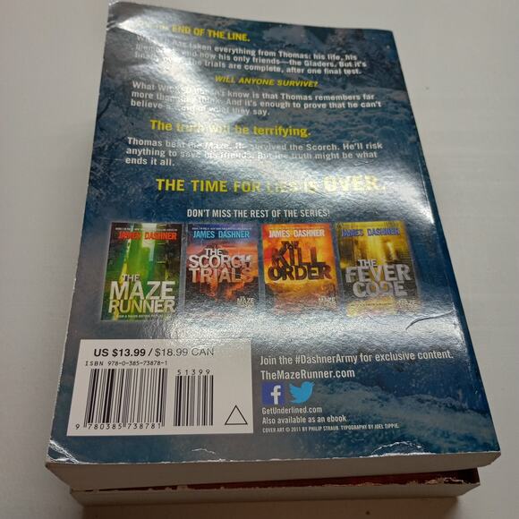 Maze Runner Series Lot (3) James Dashner Paperback Set - Picture 6 of 8